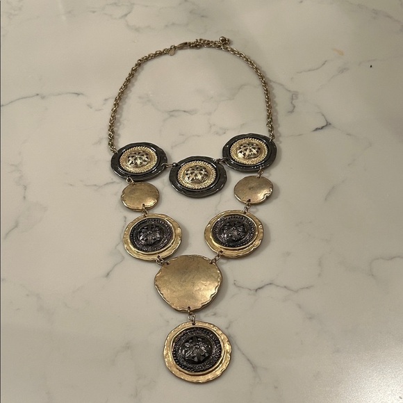 Chico's Jewelry - Chico's Gold and Silver Medallion Necklace